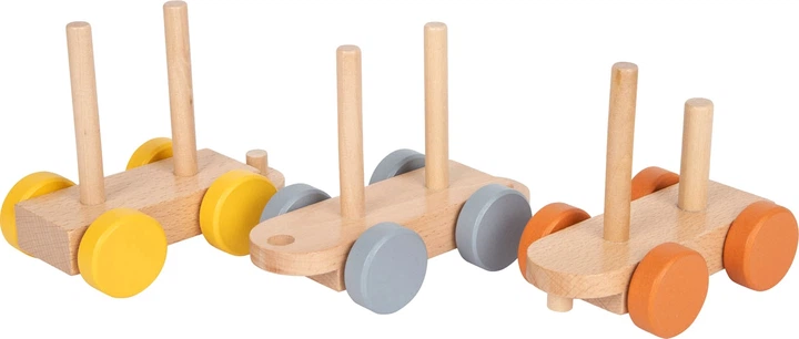Zabawka Small Foot drewniany kolorowy pociąg safari edukacyjny 16 elementów 5410533 (4020972116987) - obraz 4