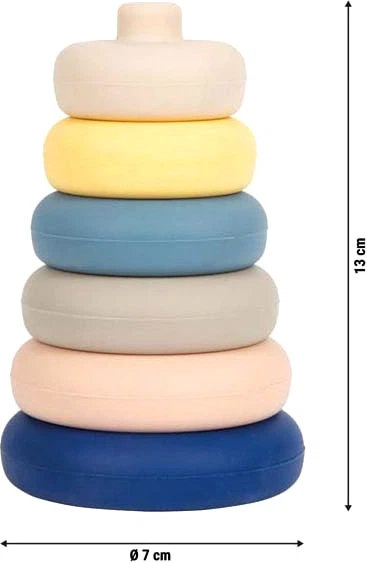 Zabawka Small Foot miękka wieża silikonowa 6 elementów 5420185 (4020972127495) - Zdjęcie 5 Zabawka Small Foot miękka wieża silikonowa 6 elementów 5420185 (4020972127495) - obraz 5