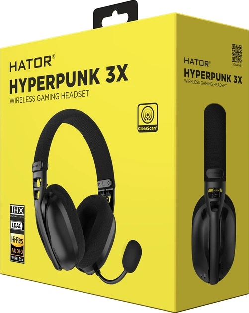 Навушники Hator Hyperpunk 3X 2026 Wireless Black (ESH14) - изображение 7