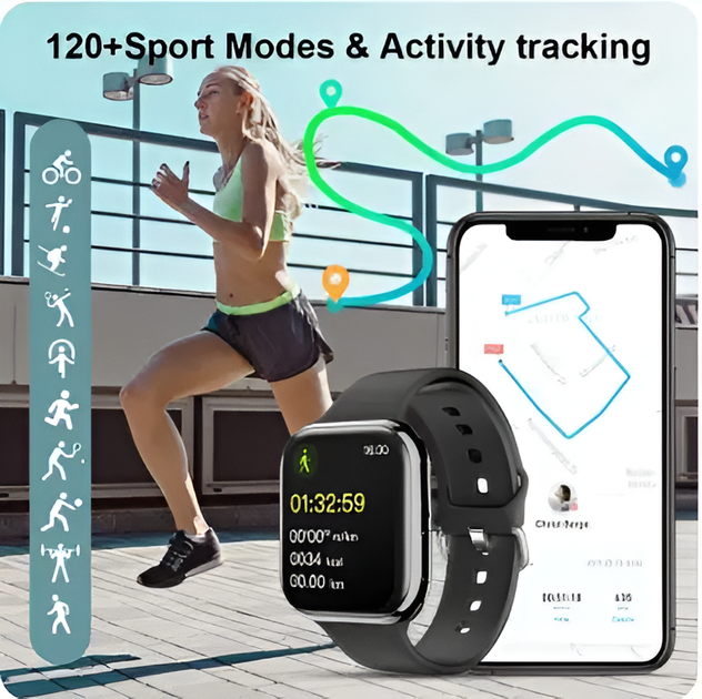 Смарт годинник Smart Watch IW9. Для андроїд та айфон. NFC, фітнес трекер - зображення 4