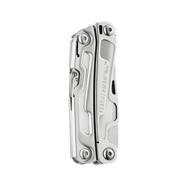 Мультитул 14-в-1 Leatherman REV компактный универсальный инструмент многофункциональный 14 функций из нержавеющей стали для туризма походов кемпинга и ремонта, Silver - изображение 2