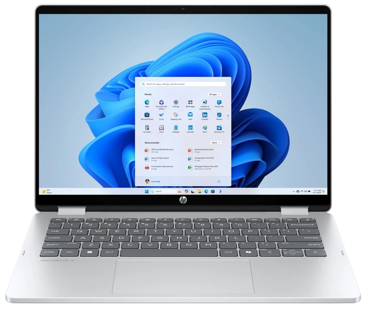Ноутбук HP OmniBook 5 Flip 14-fp0023dx (B86Q7UA) Glacier Silver - Фото 1 Ноутбук HP OmniBook 5 Flip 14-fp0023dx (B86Q7UA) Glacier Silver - изображение 1