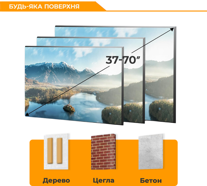 Настенное крепление для телевизора Brateck KL21G-46T - изображение 6