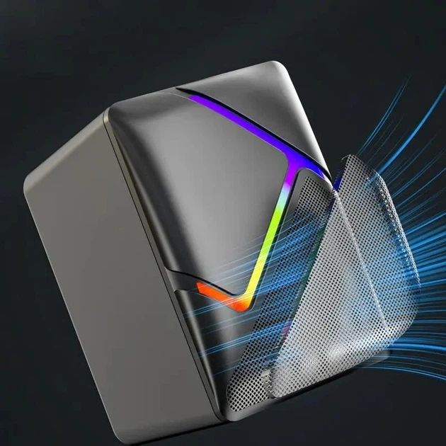 Комп'ютерні колонки Jedel S-526 6W провідні акустичні 2.0 USB AUX підключення LED підсвічування Чорні - зображення 7