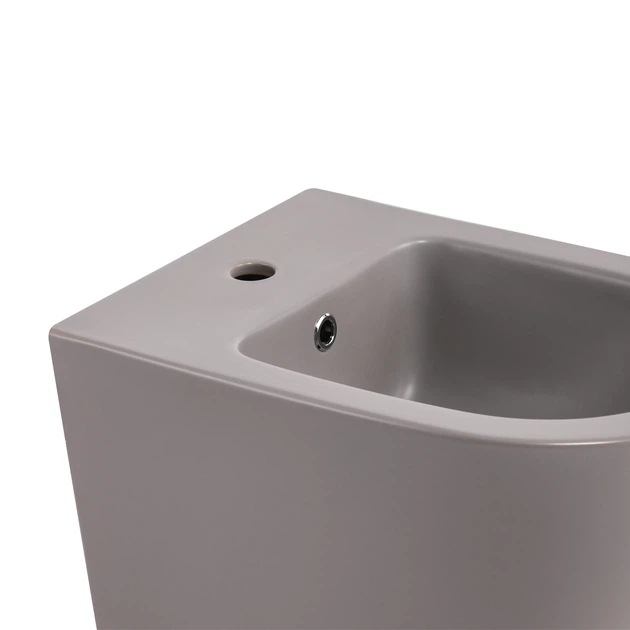 Біде підвісне Qtap Robin 515x370x350 мм, Stone grey QT13551381GSG - зображення 5
