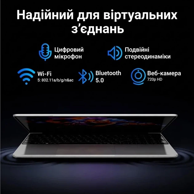 Ноутбук 15.6" SADSYMB (XU-133E) Intel N95 RAM 16GB SSD 512GB Windows 11 (UKR) - изображение 3