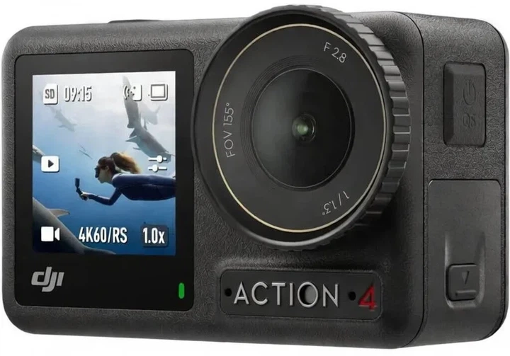Экшн-камера DJI Osmo Action 4 Standart Combo / 10Мп / 4К / 240fps / Wi-Fi / Bluetooth / Влагозащищенная / Черная (DJIOSMOACT4SCX2OB) - изображение 3