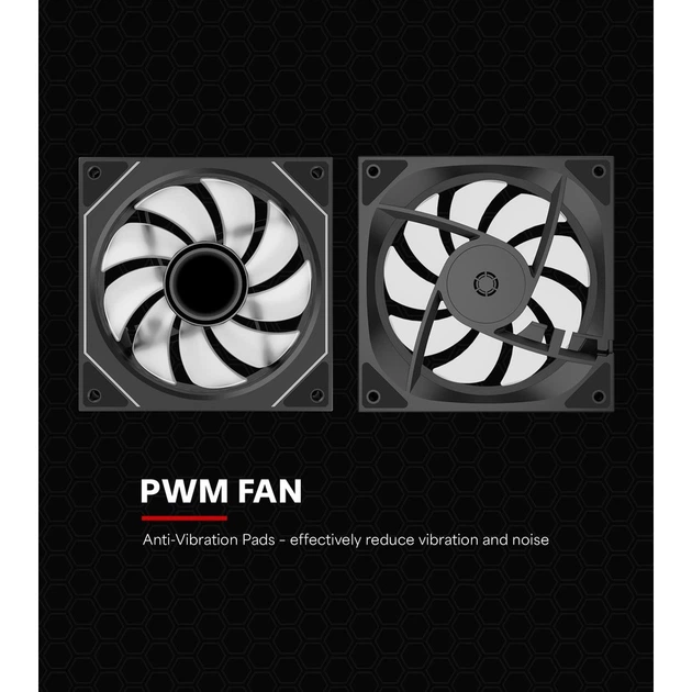 Вентилятор для корпусу Xilence XPF120U.ARGB 1х120мм 4pin + ARGB 3pin з підсвічуванням Retail Box (XF076) - зображення 8