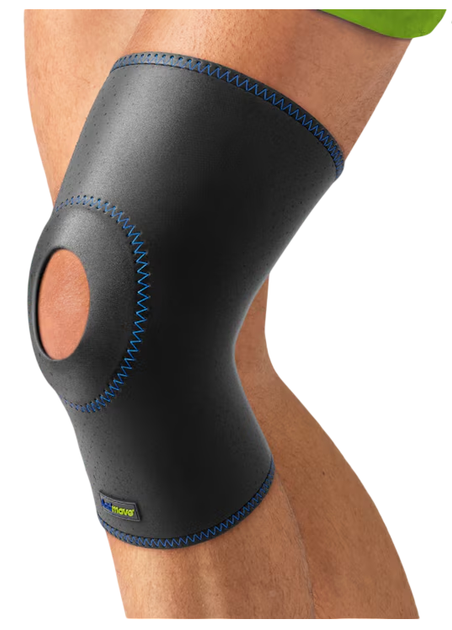 Ортез колінного суглоба Actimove Sports Edition з відкритою колінною чашечкою Чорний розмір M 1 шт (4042809637342) - зображення 2