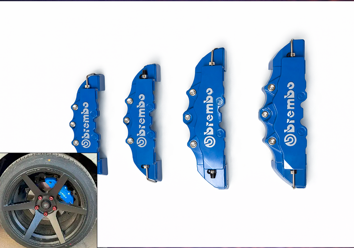 Декоративные накладки на суппорты Brembo светло-синие универсальные под диски 14 15 16 комплект 4 шт - изображение 2