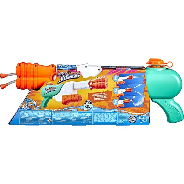 Бластер водний Hasbro Nerf Super Soaker Hydro Frenzy (F3891) - Фото 7 Бластер водний Hasbro Nerf Super Soaker Hydro Frenzy (F3891) - зображення 7
