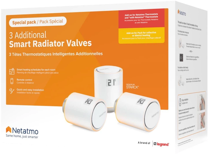 Głowice termostatyczne Netatmo NBU-NAV (3700730503433) - obraz 3