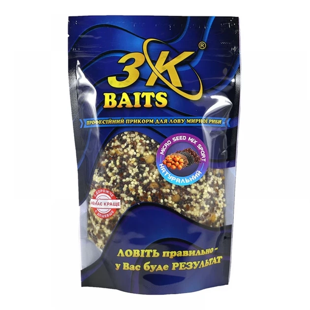 Зерновий мікс Micro Seed MIX Sport + Crushed Tiger nut Натуральний 400г (3к02820) - Фото 1 Зерновий мікс Micro Seed MIX Sport + Crushed Tiger nut Натуральний 400г (3к02820) - зображення 1