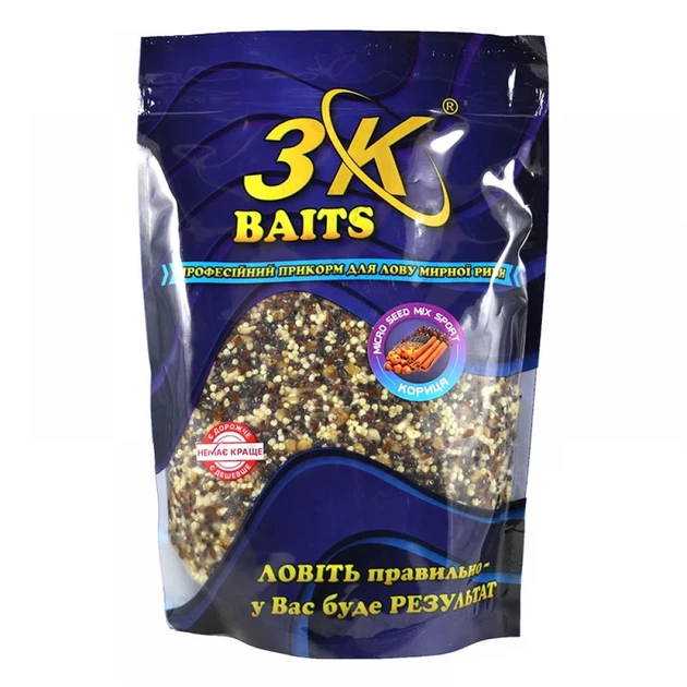 Зерновий мікс Micro Seed MIX Sport + Crushed Tiger nut Кориця 800г (3к02403) - Фото 1 Зерновий мікс Micro Seed MIX Sport + Crushed Tiger nut Кориця 800г (3к02403) - зображення 1