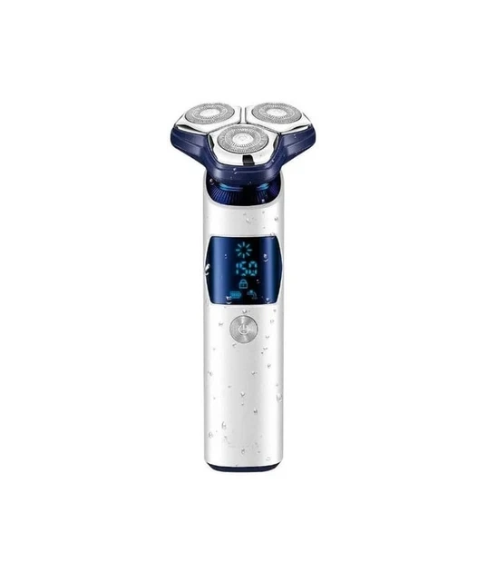 Электробритва VGR V-328 роторная, для сухого и влажного бритья, с LED-дисплеем, IPX7 Белый - изображение 2