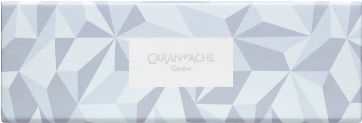 Ручка шариковая Caran d'Ache 849 Alpine Frost Синяя 1 мм Синий корпус в подарочном боксе (7630002360838) - изображение 5