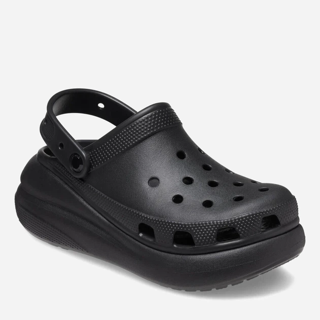 Жіночі крокси на платформі Crocs Classic Crush Clogs, Чорні, 207521-100, (M4/W6), 36-37, 22см - Фото 2 Жіночі крокси на платформі Crocs Classic Crush Clogs, Чорні, 207521-100, (M4/W6), 36-37, 22см - зображення 2