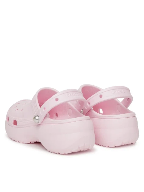 Женские кроксы на платформе Сrocs Classic Platform Pearl Clog 211231, розовые W6/36-37/22.9см - Фото 3 Женские кроксы на платформе Сrocs Classic Platform Pearl Clog 211231, розовые W6/36-37/22.9см - изображение 3