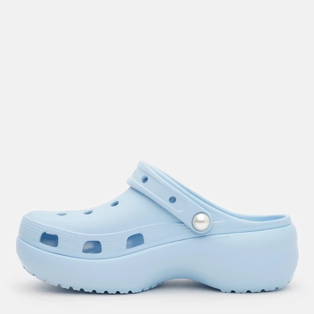 Женские кроксы на платформе Сrocs Classic Platform Blue Calcite Clog 211231, голубі W6/36-37/22.9см - изображение 3