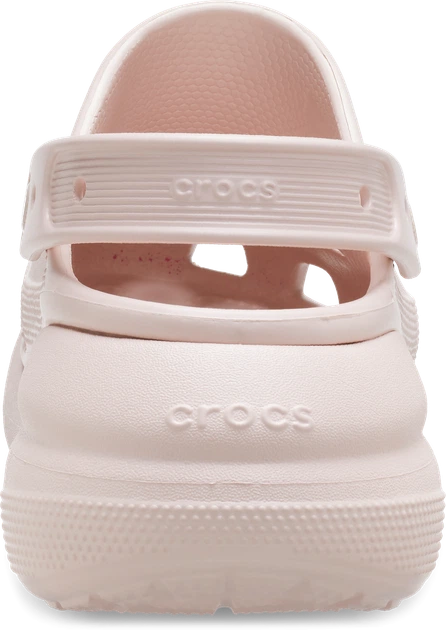 Женские кроксы на платформе Crocs Classic Crush Clogs, Пудровые, 207521-100, (M5/W7), 37-38, 23см - Фото 4 Женские кроксы на платформе Crocs Classic Crush Clogs, Пудровые, 207521-100, (M5/W7), 37-38, 23см - изображение 4