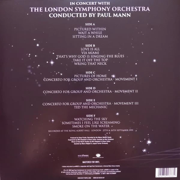 DEEP PURPLE – In Concert With The London Symphony Orchestra (3LP) - Фото 2 DEEP PURPLE – In Concert With The London Symphony Orchestra (3LP) - изображение 2