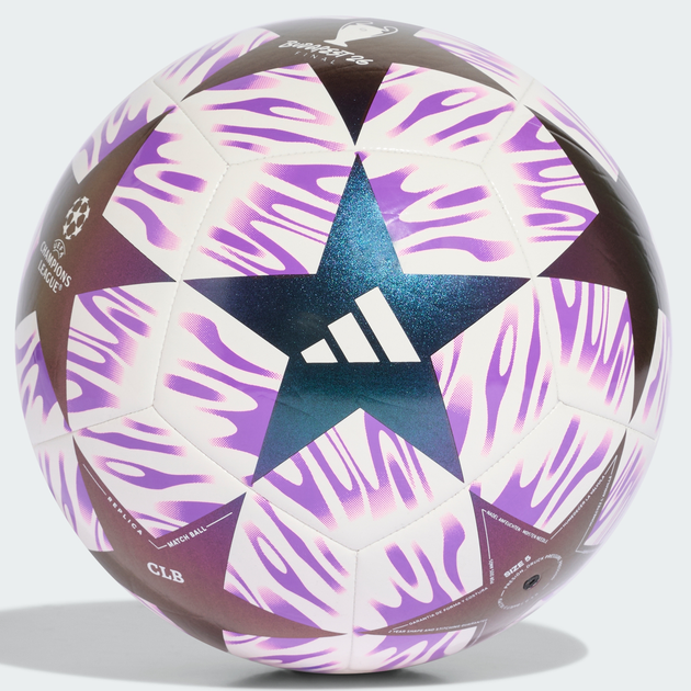 М'яч футбольний Adidas UCL Club, розмір 5, тренувальний, у стилі Ліги чемпіонів, для тренувань і матчів (JX9093-5) - зображення 5
