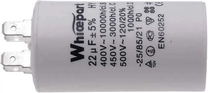 Конденсатор CBB60 22 мкФ 450V (40×73 мм) (кон036)) - Фото 3 Конденсатор CBB60 22 мкФ 450V (40×73 мм) (кон036)) - изображение 3