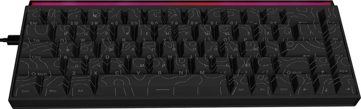 Klawiatura przewodowa Ajazz NK68 Red Switch USB Black (NK68-R-S-B) - obraz 5