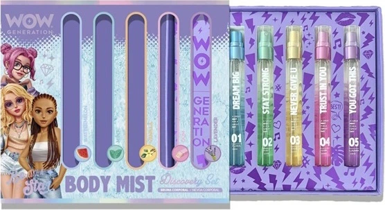 Zestaw mgiełek zapachowych do ciała Kids Euroswan Wow Generation (8435507890885) - obraz 2