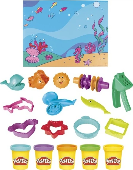 Zestaw kreatywny Hasbro Play-Doh Przyjaciele oceanu F3609 (5010993973569) - obraz 3