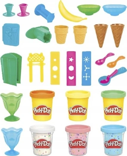 Zestaw kreatywny Hasbro Play-Doh Kitchen Creation Ice Cream E2385 (5010996301970) - obraz 2