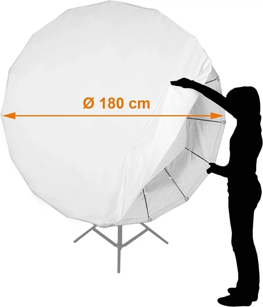 Софтбокс Walimex Pro 16 Angle / 180 см / Чорний Б/В 100650852 - Фото 2 Софтбокс Walimex Pro 16 Angle / 180 см / Чорний Б/В 100650852 - зображення 2