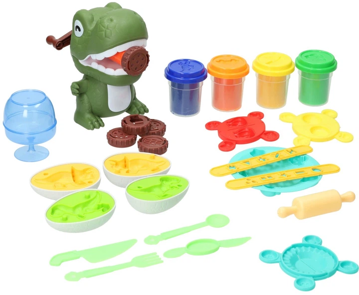 Zestaw kreatywny Lobbes Speelgoed Dino Clay 7895970 (8713218063652) - obraz 2