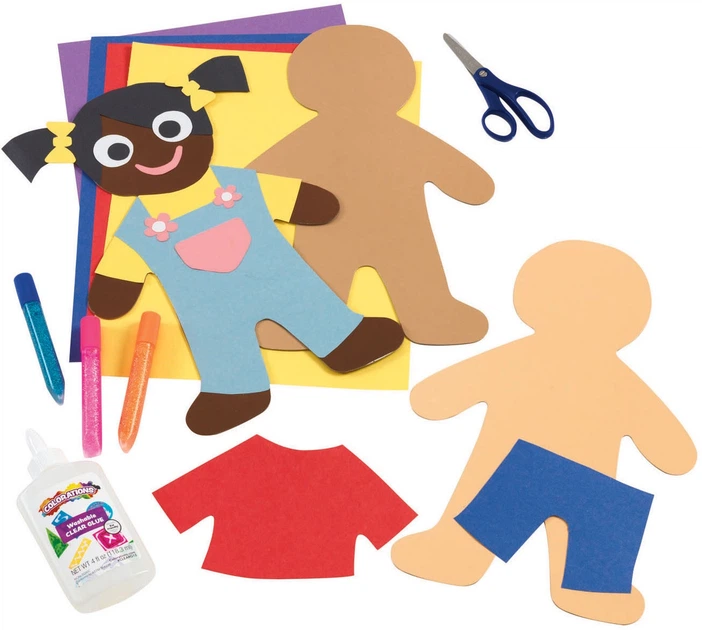 Zestaw kreatywny Colorations Colors Like Me kształty ludzi 24 szt 6040007 (5710903700413) - obraz 5