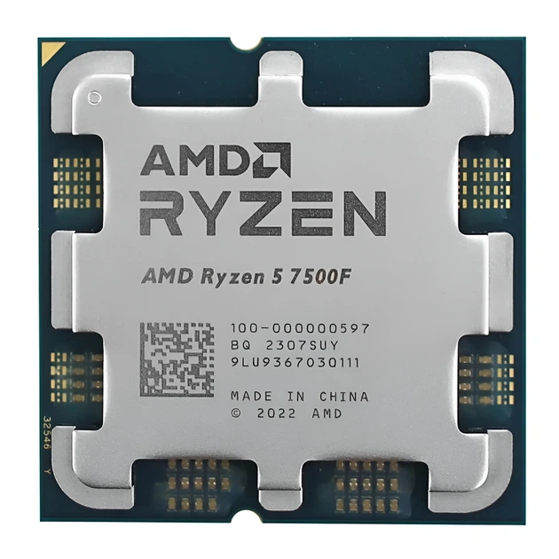 CPU AMD Ryzen5 7500f Процессор AMD Ryzen 5 7500F (3.7GHz 32MB 65W AM5) Tray (100
