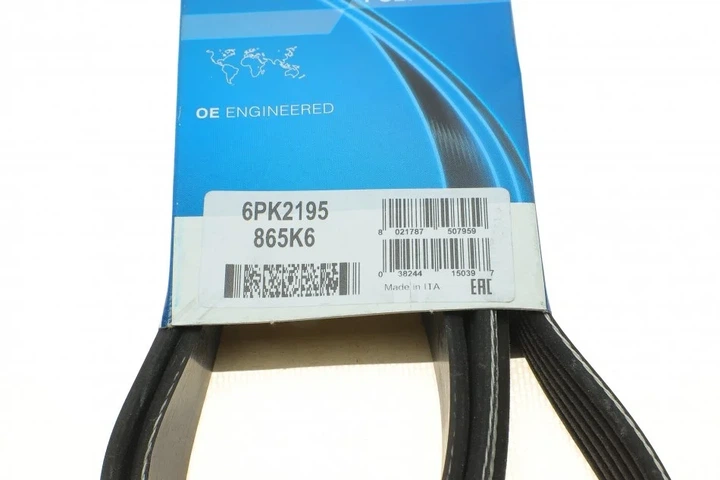 Ремінь приводний DAYCO 6PK2195 Mercedes C-Class, E-Class, V-Class, Vito, Sprinter, S-Class; Ford S-Max, Galaxy, Mondeo, KA; Jeep Cherokee XJ, Cherokee KJ; Ford USA Explorer; Jaguar XJ, XF 6C1Q6C301FA, 53032817AB, 53032817AA - зображення 6