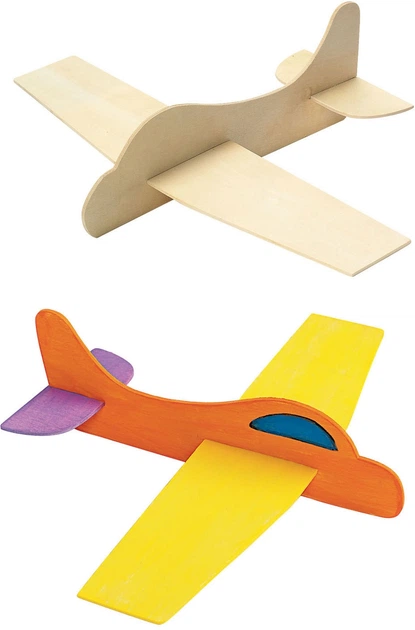 Zestaw kreatywny Colorations modeli samolotów drewnianych 12 szt 6040248 (5710903611450) - obraz 3