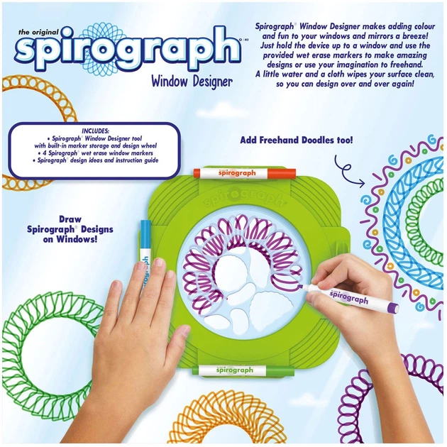 Набір для творчості PlayMonster Spirograph Window Designer 4650532 (93514233392) - зображення 2