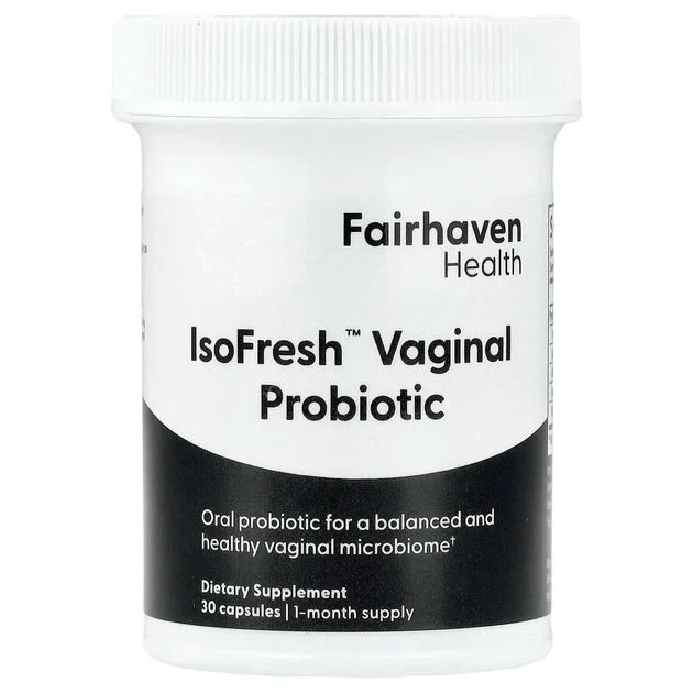 Пробиотик для баланса в женском организме, IsoFresh Probiotic for Feminine Balance, Fairhaven Health, 30 капсул - изображение 4