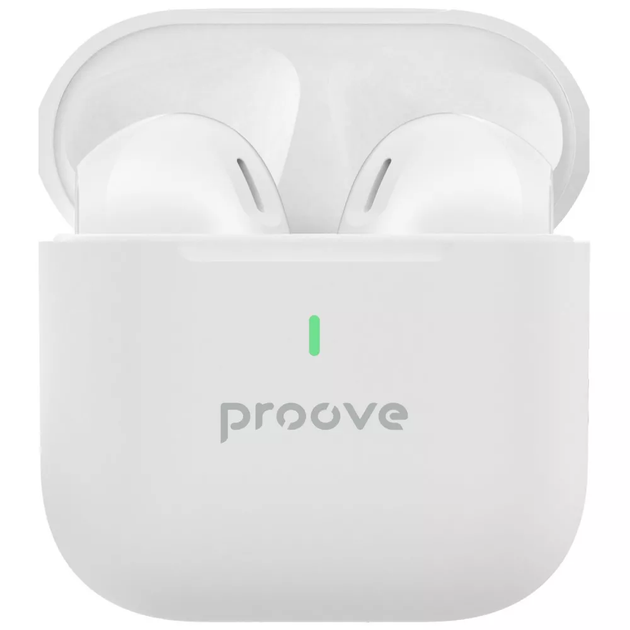 Бездротові навушники Proove Mainstream 2 TWS APP White Bluetooth 5.4 кейс 300 мАг (TWMS2001AP02) - зображення 2