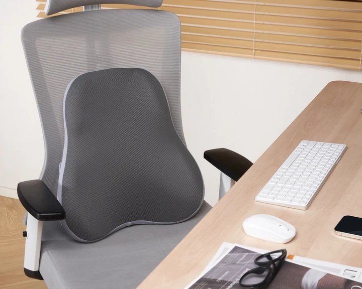 Ергономічна подушка для попереку OfficePro LP600G Gray - Фото 9 Ергономічна подушка для попереку OfficePro LP600G Gray - зображення 9