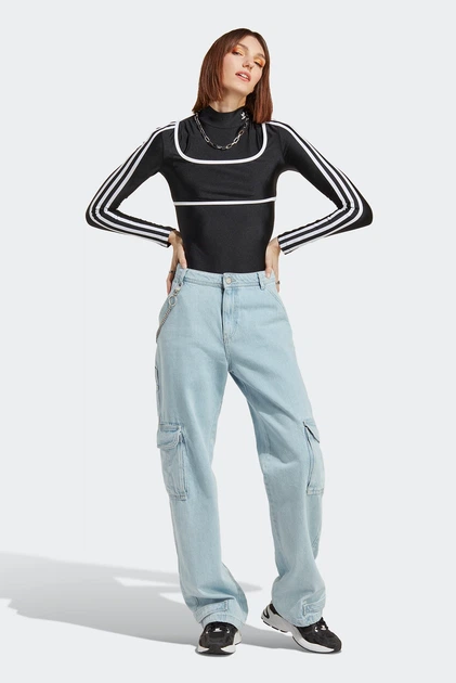 Жіночий лонгслів 2в1 Long Sleeve чорне боді в обтяжку нейлон Розмір L - Фото 5 Жіночий лонгслів 2в1 Long Sleeve чорне боді в обтяжку нейлон Розмір L - изображение 5