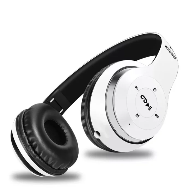 Беспроводные Bluetooth наушники с микрофоном Usams Wireless P47-BT5 складные, полноразмерные MP3, FM, microSD White - Фото 6 Беспроводные Bluetooth наушники с микрофоном Usams Wireless P47-BT5 складные, полноразмерные MP3, FM, microSD White - изображение 6