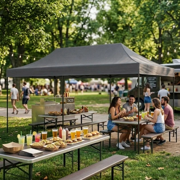 Pawilon ogrodowy ModernHome by Multistore PAW-FGC-3X6-4 - obraz 6