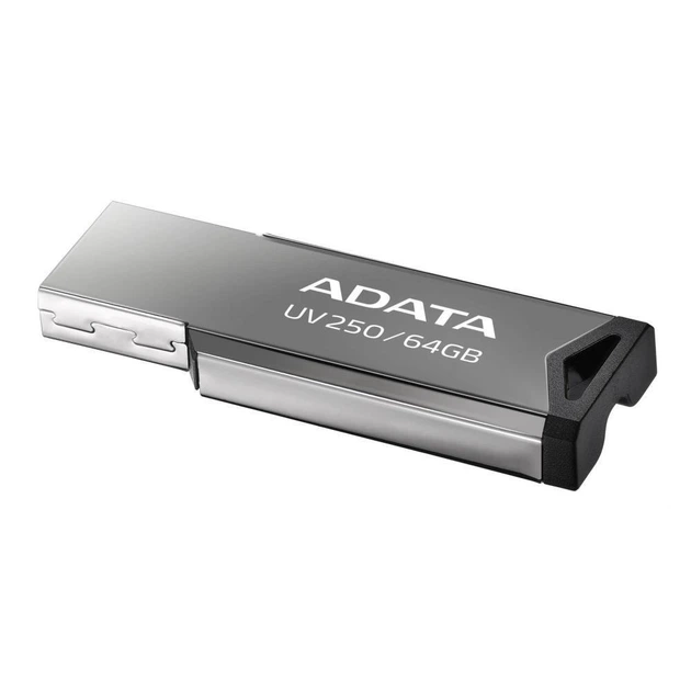 Флешка ADATA 64 GB UV250 Metal Black USB 2.0 (AUV250-64G-RBK) - Фото 2 Флешка ADATA 64 GB UV250 Metal Black USB 2.0 (AUV250-64G-RBK) - изображение 2