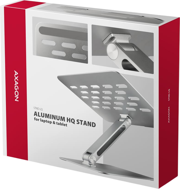 Підставка для ноутбука Axagon STND-LQ 10-17.3" Silver - зображення 2