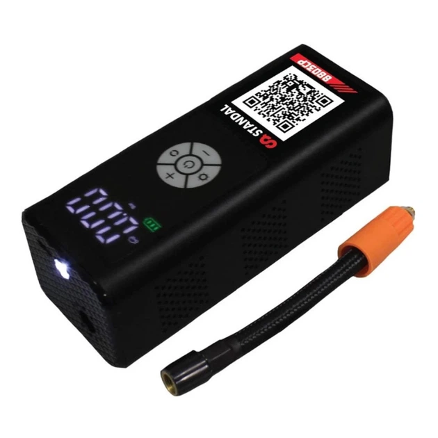 Компрессор воздушный автомобильный STANDAL 10 Атм цифровой USB-C с фонарем, трубка 14 см, 15 л/мин (STD 8803CP) - Фото 1 Компрессор воздушный автомобильный STANDAL 10 Атм цифровой USB-C с фонарем, трубка 14 см, 15 л/мин (STD 8803CP) - изображение 1
