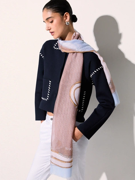 Szal damski Liu Jo 2A6052T2745-74015 Błękitny (800070353938) - obraz 2