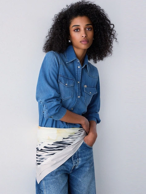 Chusta damska Liu Jo 2A6053T2745-09261 Pudrowa (800070353943) - obraz 2