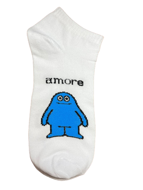 Набір коротких бавовняних шкарпеток з принтом Krazy Sox Funny Cotton Short 5 пар білі з написами та персонажами розмір 38–42 - зображення 7